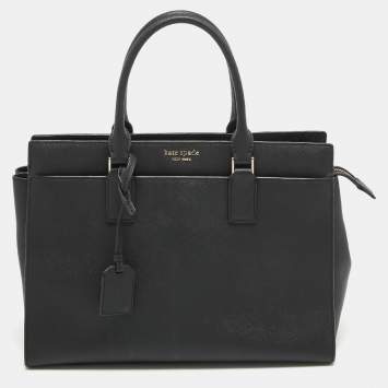 Pre Owned Kate Spade Black Leather New York Cameron Street Tote