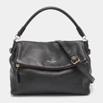 Pre Owned Kate Spade Black Leather Cobble Hill Manika Bag