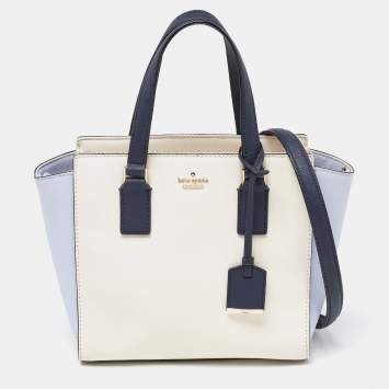 Pre Owned Kate Spade Tri Color Leather Cameron Street Lucie Tote