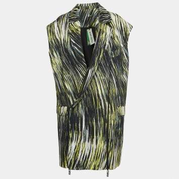 Kenzo Multicolor Printed Cotton Zip Detailed Sleeveless  Jacket M