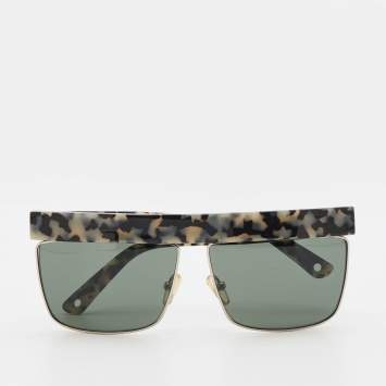 Pre Owned Kenzo Grey Tortoiseshell/Grey KZ3182 Rectangle Sunglasses
