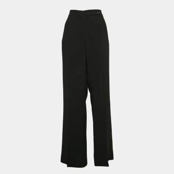Pre Owned La Perla Black Wool Trousers M