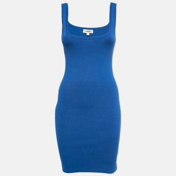 Pre Owned L'agence Blue Knit Sleeveless Mini Dress S