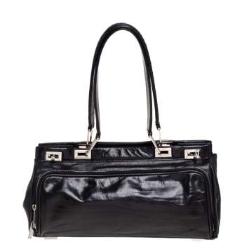 Pre Owned Lancel Black Leather Satchel