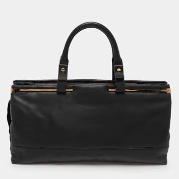 Lanvin Black Leather Satchel