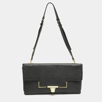 Pre Owned Lanvin Black Leather Miss Sartorial Shoulder Bag