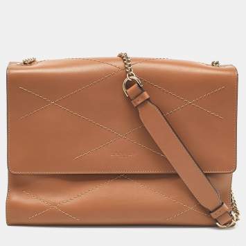 Pre Owned Lanvin Beige Quilted Leather Sugar Shoulder Bag
