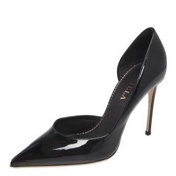 Pre Owned Le Silla Black Patent Leather Eva Pumps Size 37