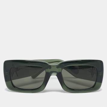 Pre Owned Linda Farrow Green Attico 3/13 Square Sunglasses