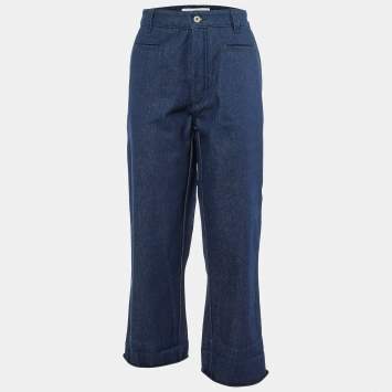 Pre Owned Loewe Blue Denim Fisherman Cuffed Jeans XXL/Waist 37"