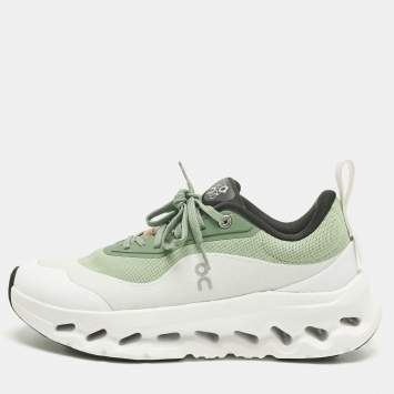 Pre Owned Loewe x On Green/White Fabric Cloudtilt 2 Sneakers Size 39