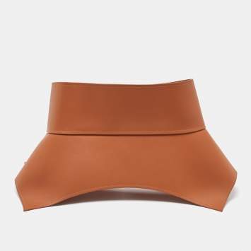 Pre Owned Loewe Brown Leather Obi Corset Belt M