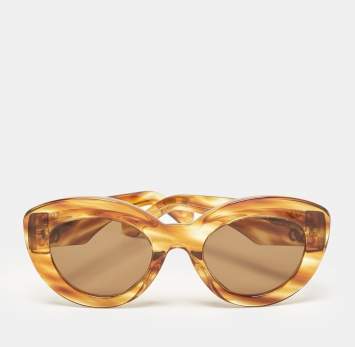 Pre Owned Loewe Brown  LW400511 Cat Eye Sunglasses