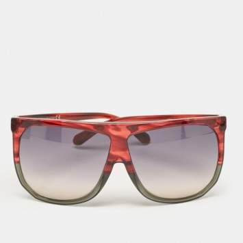 Pre Owned Loewe Red/Black Gradient LW400011 Oversized Sunglasses