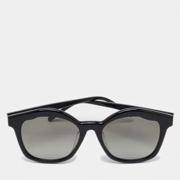 Pre Owned Loewe Black/Grey Gradient LW40079U Curvy Square Sunglasses