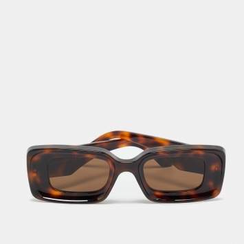 Pre Owned Loewe Tortoise Brown LW40101I Anagram Rectangle Sunglasses