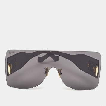 مملوكة مسبقًا Loewe Grey LW40093U Anagram Mask Shield Sunglasses 