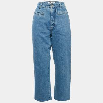 مملوكة مسبقًا Loewe Blue Denim High Rise Jeans S/Waist 28"