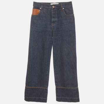مملوكة مسبقًا Loewe Blue Denim Straight Fit Jeans XS /Waist 27"