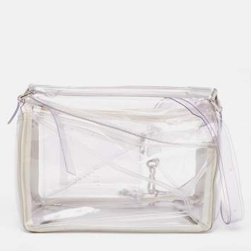 Pre Owned Loewe Clear PVC Medium Puzzle Shoulder Bag