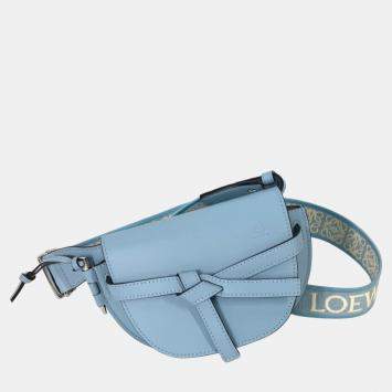 Pre Owned Loewe onyx blue Pochette Crossbody Bag