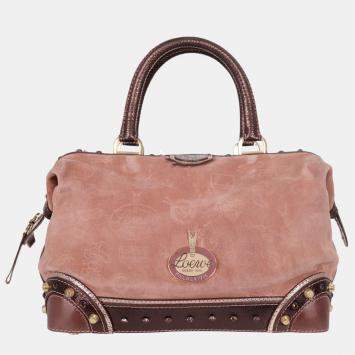 Pre Owned Loewe Suede 160 Aniversario Fiel A La Piel Bag