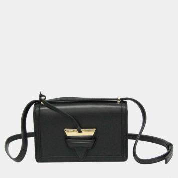 Pre Owned Loewe Black Barcelona mini Leather Shoulder Bag