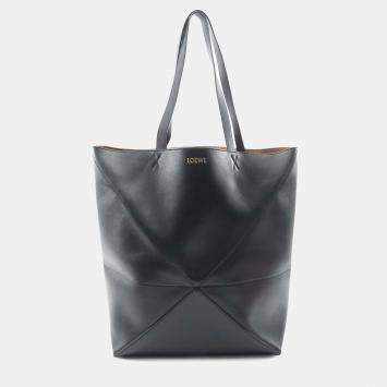 Loewe Midnight Blue/Black Leather Flamenco Knot Tote Loewe | TLC
