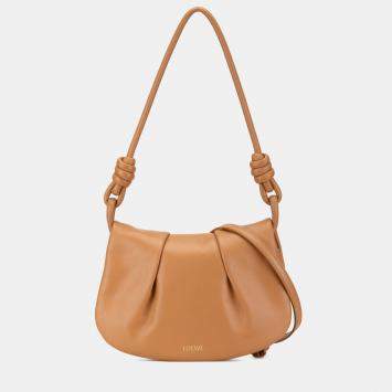 Pre Owned Loewe Brown Leather Paseo Satchel