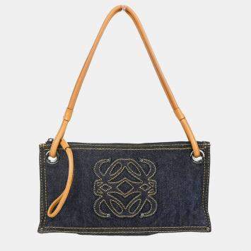 Loewe Blue Denim Shoulder Bag