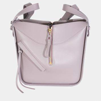 Pre Owned Loewe Purple Fog Calfskin Small Hammock Compact Shoulder Bag