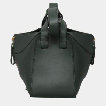 مملوكة مسبقًا Loewe Green Calf Compact Hammock Bag