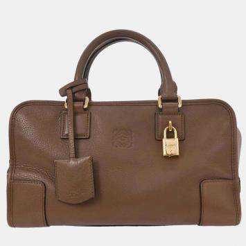 مملوكة مسبقًا Loewe Brown Amazona 28 Handbag