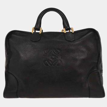 مملوكة مسبقًا Loewe Black Leather Amazona 40 Handbag