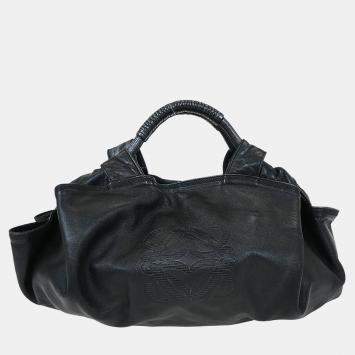 Pre Owned Loewe Black Lambskin Nappa Aire Tote Bag
