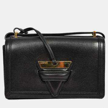 مملوكة مسبقًا حقيبة لويفي جلدية سوداء من 2016 - برشلونة كروس بودي