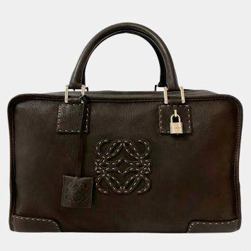 Pre Owned لويس جلدي بني أمازونا ٣٦