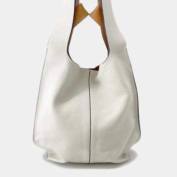 مملوكة مسبقًا Loewe 2 Way Shoulder Bag Ivory/Brown Leather
