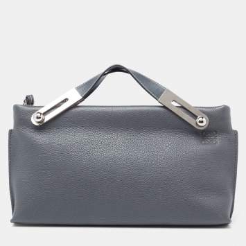 Pre Owned Loewe Grey Leather Small Missy Bag