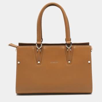 Longchamp Brown Leather Small Paris Premiere Tote