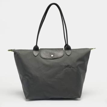 مملوكة مسبقًا Longchamp Grey Nylon Large Le Pliage Tote