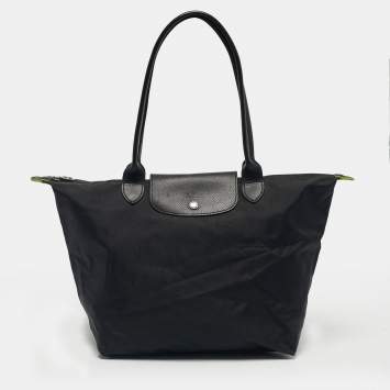 مملوكة مسبقًا Longchamp Black Nylon Large Le Pliage Tote