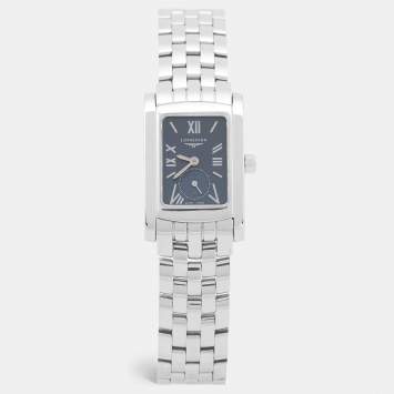 Pre Owned Longines Blue Stainless Steel Dolce Vita L5.155.4 Women's Wristwatch 20 mm