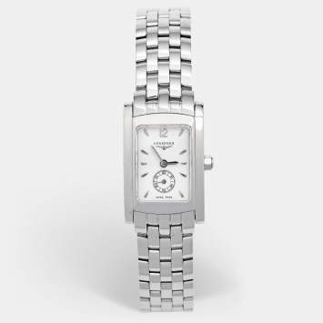 Pre Owned Longines White Stainless Steel Dolce Vita L5.155.4.16.6 Women's Wristwatch 19.80 mm