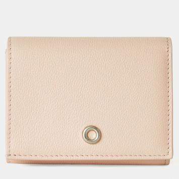 Pre Owned Loro Piana Ghiera Candoglia Marble Calfskin Wallet