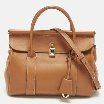 Pre Owned حقيبة لورو بيانا جلد بني فاتح L25 مصرية  دافئة