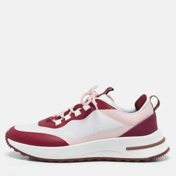Pre Owned Loro Piana Multicolor Knit Fabric Week End Walk Sneakers Size 38