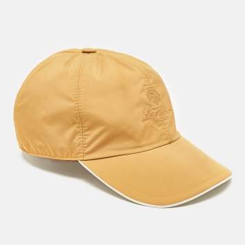 Pre Owned Loro piano Yellow Microfibre-Storm System Baseball Cap S