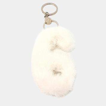 Pre Owned Loro Piana Mink Keychain and Bag Charm
