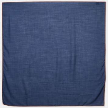 Pre Owned Loro Piana Dark Blue Cashmere & Silk Scarf